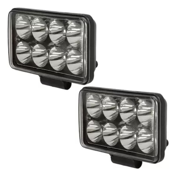 Farolete Retangular Worklight Bivolt 8 Leds 24 Watts