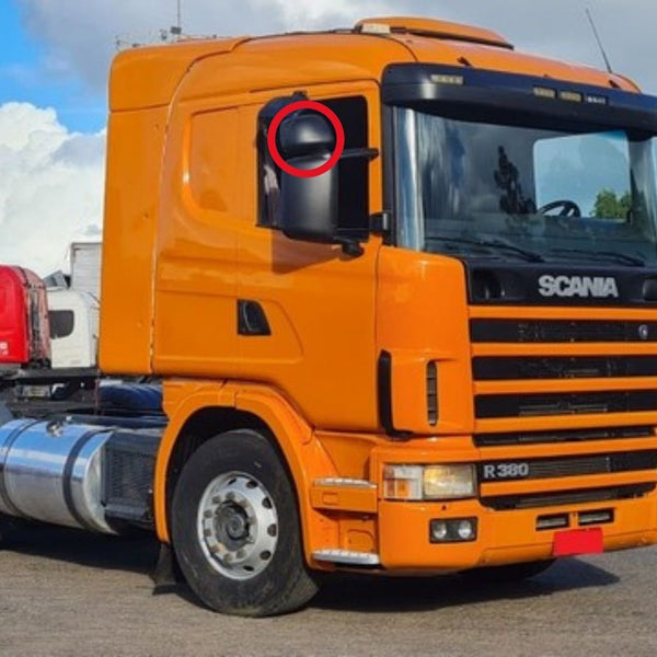 Vidro com Base do Espelho Retrovisor Auxiliar Scania T R 114 124 P G R Highline Streamline