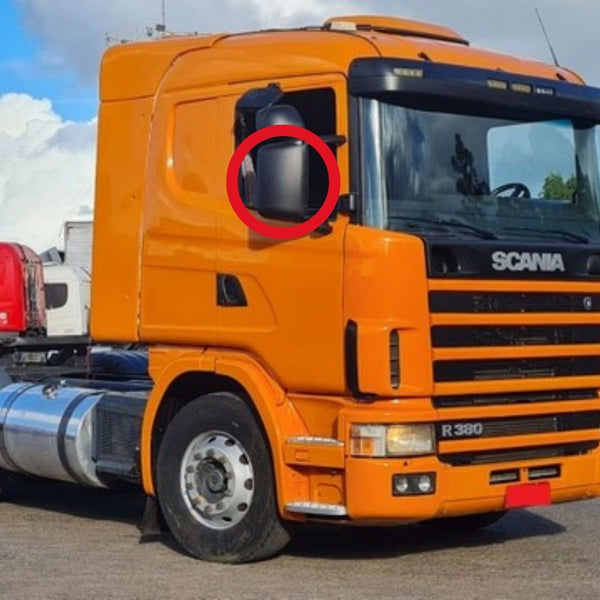 Capa Espelho Retrovisor Scania T R 114 124 P G R Highline Streamline - Com Espelho Auxiliar