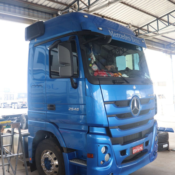 Conjunto Espelho Retrovisor Mercedes-Benz Actros 2016 até 2020 Lado Esquerdo Lado Direito