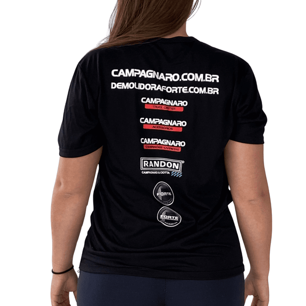 Camiseta Campagnaro Oficial Preta - Caminhoneiros
