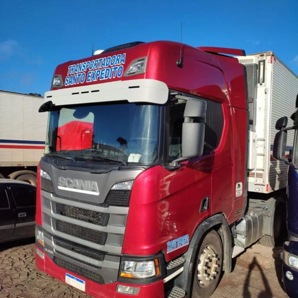 Lâmina Tapa Sol Scania NTG 27 cm Com Lanternas Auxiliares