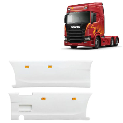 Carenagem Side Skirt Lateral Scania NTG Entre eixo 3350 mm Escamento Lado Esquerdo - Fibroplast