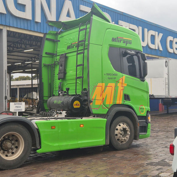 Carenagem Side Skirt Lateral Scania NTG Entre eixo 3150 mm/3350 mm/3550 mm/3600 mm Escapamento Lado Esquerdo - Boff