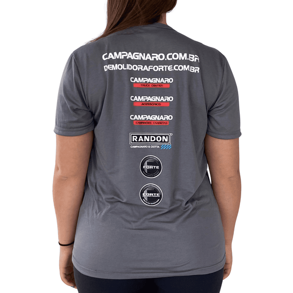Camiseta Oficial Campagnaro Cinza - Poliviscose Unissex