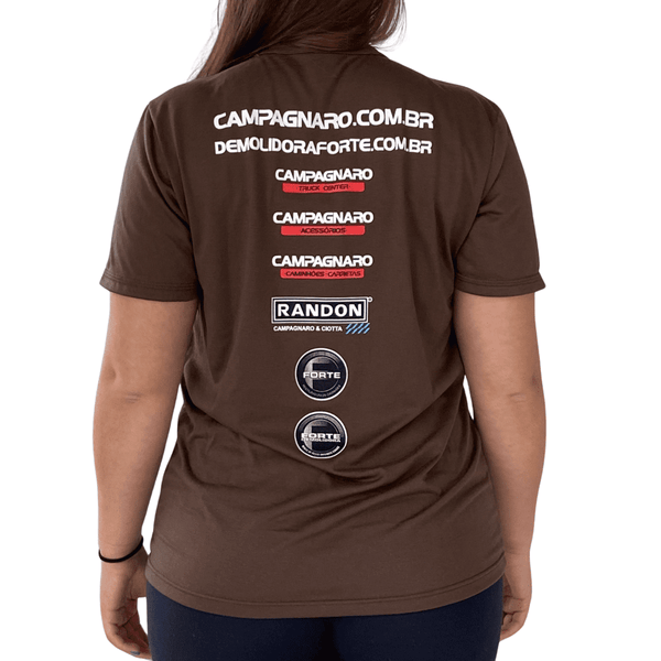 Camiseta Campagnaro Marrom Caminhoneiro Oficial