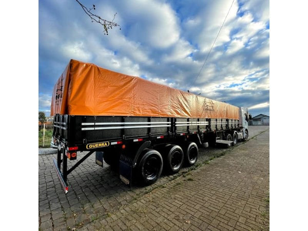 Lona de Vinil Vinilona 14,7 x 4,7 Laranja para carreta (Sob encomenda)
