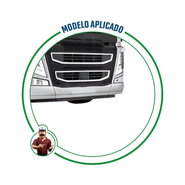 Centro do Spoiler Mod. Original Volvo FH 2015 acima