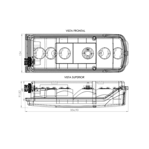 Lanterna Traseira Led Para Caminhões Volvo FH FM VM (LED)