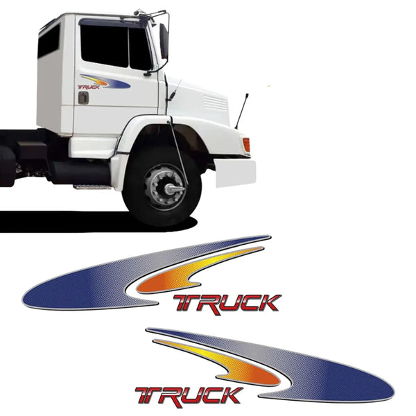 Faixa Lateral Adesivo Mercedes-Benz 1620 1621 Modelo 2004