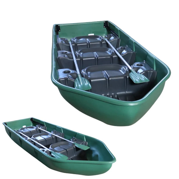 Barco Pescador em Plástico Para 3 Lugares 2 Remos