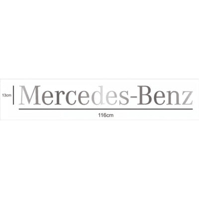 Adesivo Mercedes-benz Quebrasol Tapa Sol Prateado