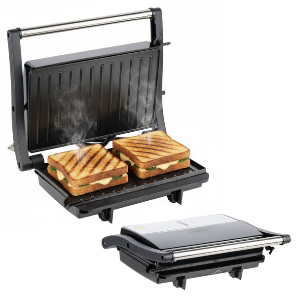 Grill e Sanduicheira 2 em 1 Elétrica Antiaderente