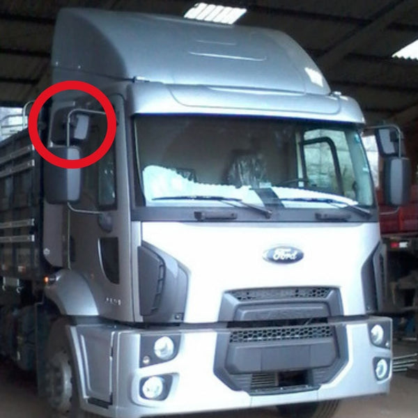 Vidro com Base do Espelho Retrovisor Auxiliar Ford Cargo Euro 5