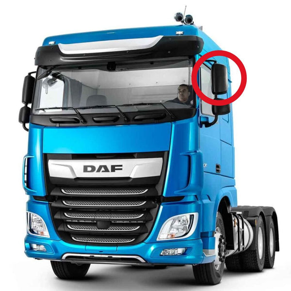 Vidro com Base do Espelho Retrovisor Daf CF XF - Unilateral