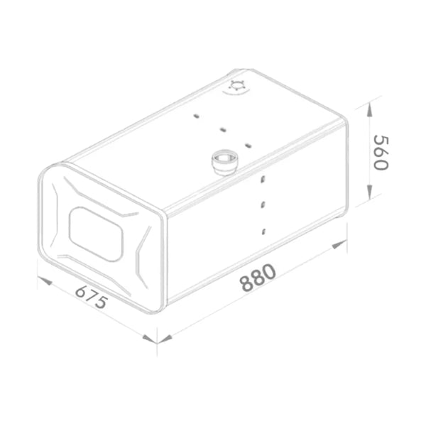 Tanque de Combustível Inox 294 Litros Scania T R 113 143 (Lado Esquerdo)