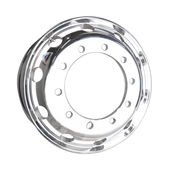 Roda de caminhão em Alumínio XBRI 22,5X8,25 10X335 mm forjada e polida