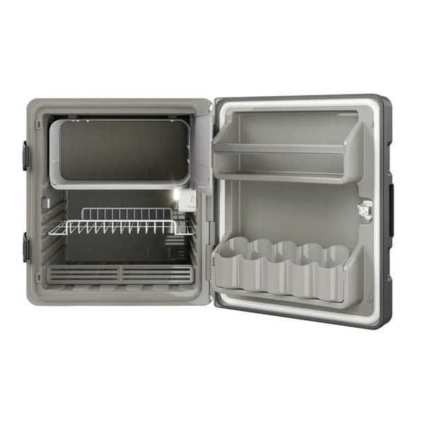 Geladeira Caminhão Externa Resfriar 75 litros Digital 12v 24v + 2 Suportes de Fixação para chassis