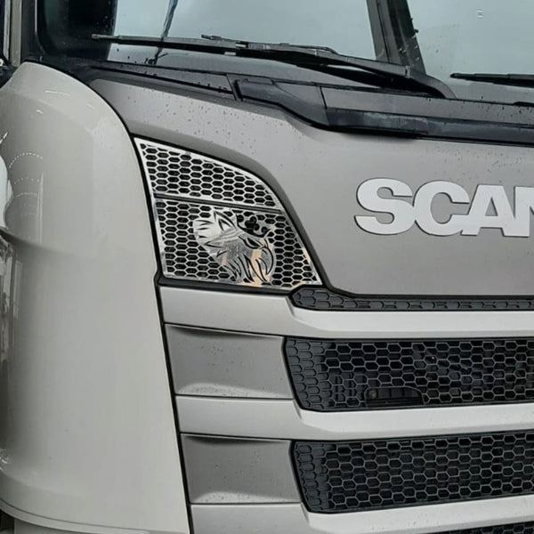 Acabamento da Entrada de Ar em Inox para Caminhão Scania NTG 2019 a 2020