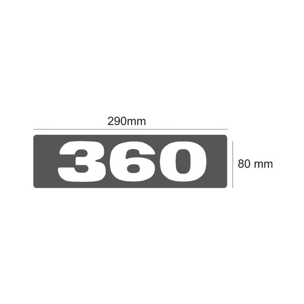 Emblema de Potência Inox Espelhado Scania