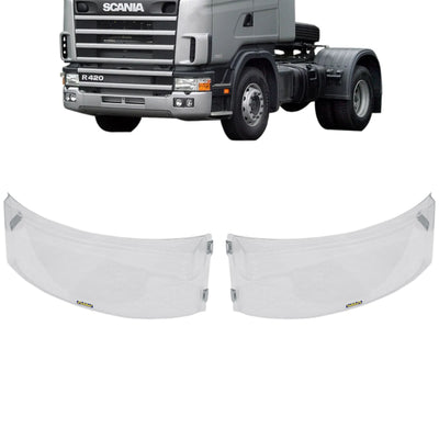Capa do Farol Acrílico Scania Série 4 P G R Highline até 2012 com Dobradiças