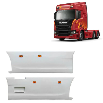 Carenagem Side Skirt Lateral Scania NTG Entre eixo 3550 mm Escapamento Central - Fibroplast