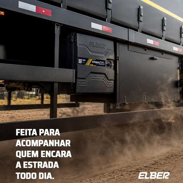 Geladeira Caminhão Externa 85 Litros Big 12v 24v Elber - Bege
