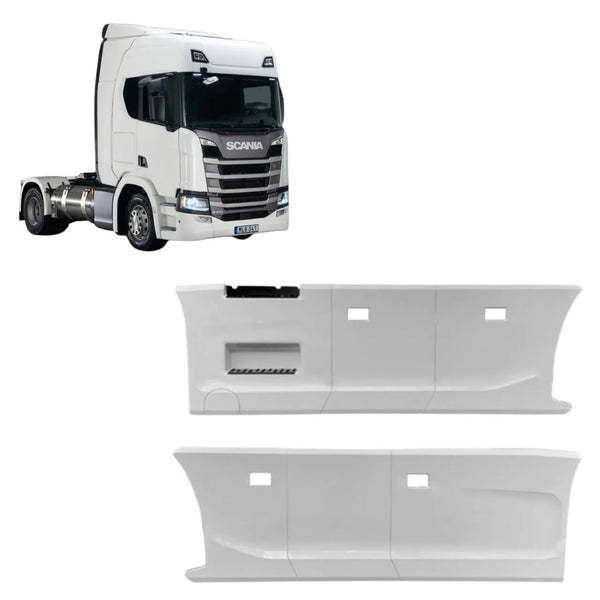 Carenagem Side Skirt Lateral Scania NTG Entre eixo 3150 mm/3350 mm/3550 mm/3600 mm Escapamento Lado Esquerdo - Boff