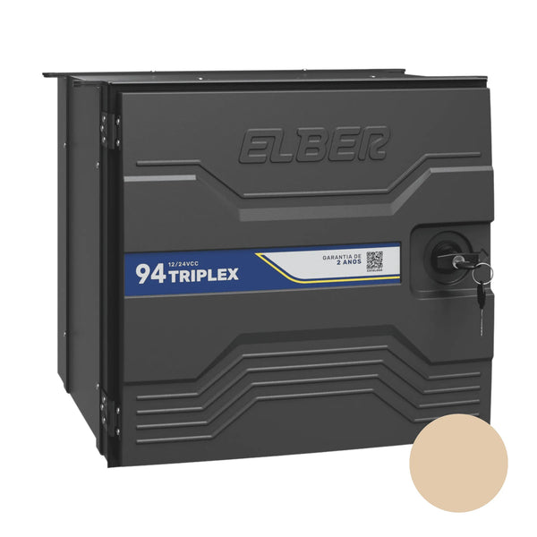 Geladeira Caminhão Externa Caminhão Triplex 94 Litros 12v 24v Elber - Bege