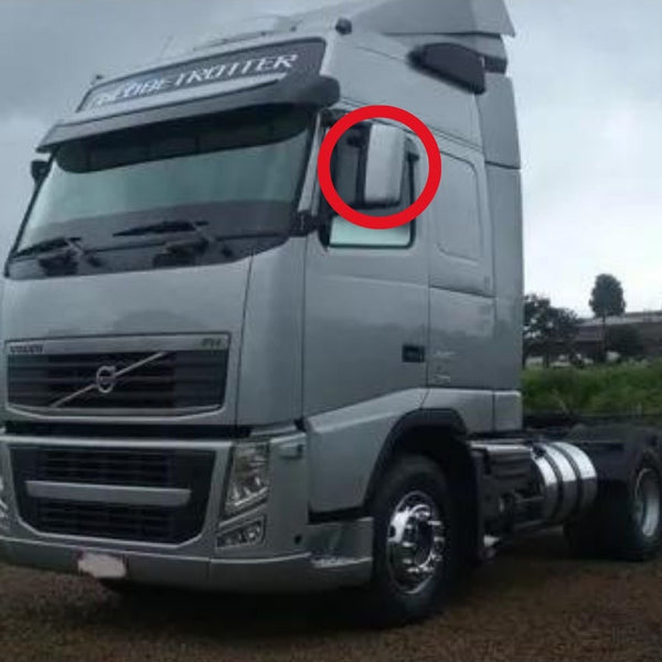 Vidro com Base do Espelho Retrovisor Volvo FH FM - Inteiro - Unilateral