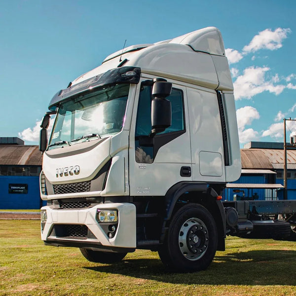 Defletor De Ar Iveco Tector Cabine Alta Completo - Fibroplast