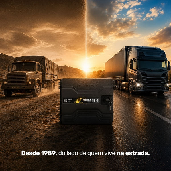 Geladeira Caminhão Externa 94 Litros Big 12v 24v Elber - Bege
