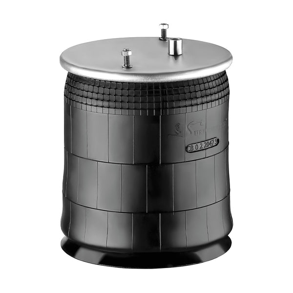 Mola Pneumática Suspensão do Eixo Pulverizador Autopropelido Rubemaq Saurus 2500 Dianteira e Traseira (kit sem base) - foto do fabricante Suspentech