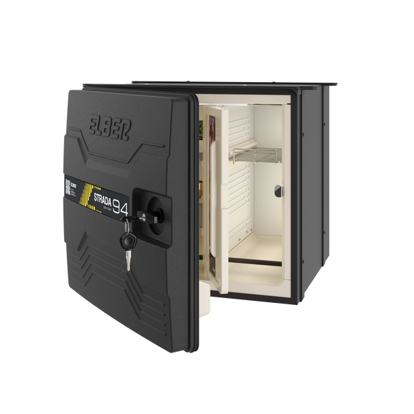 Geladeira Caminhão Externa 94 Litros Big 12v 24v Elber - Bege