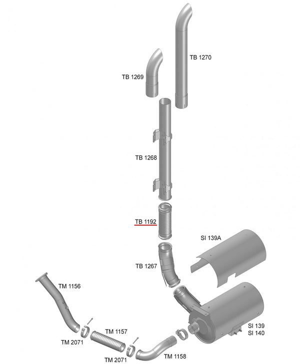 Flexível Inox 4" - codigo TB1192 destacado