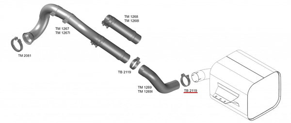 Abraçadeira Inteira Pintada 3.1/2" - codigo TB2119 destacado