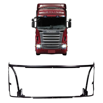 Armação da Grade Superior Scania 2008 até 2018 Alumínio - Boff