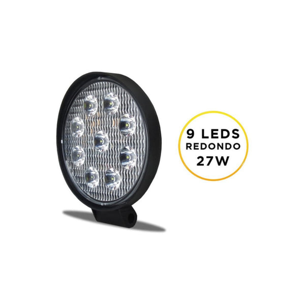 Led Redondo Worklight Bivolt 9 Leds 27 Watts