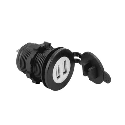 Adaptador USB Duplo + Acendedor de Cigarro Para Caixa de Comida