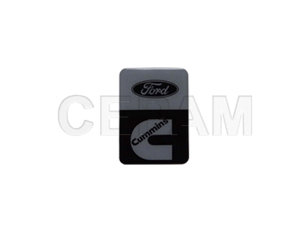 Emblema Resinado CUMMINS Ford - foto do fabricante Cepam
