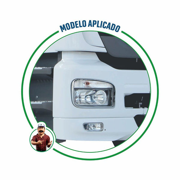Moldura Cromada do Farol do Mercedes-Benz Axor