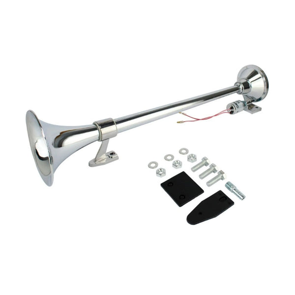 Buzina Marítima Cromada 64 cm Redonda (12/24 Volts) - 1 Unidade