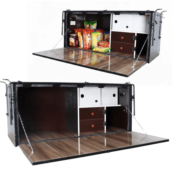 Caixa de Comida para Caminhão 1,16 metros 3/4 Econômica - PC Cozinhas