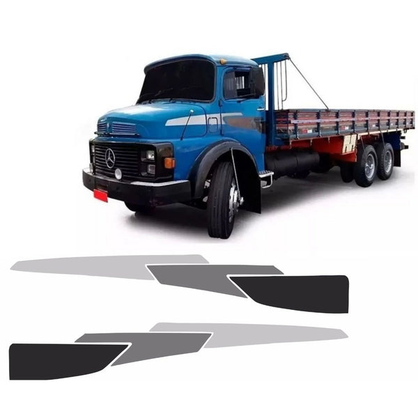 Adesivo Mercedes-Benz 1113 1518 1313 (Modelo Cinza)