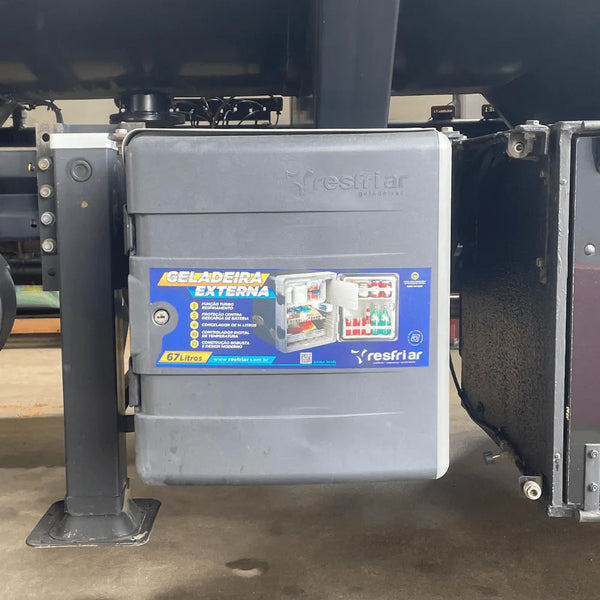Geladeira Caminhão Externa 67 Litros Digital 12v 24v Resfriar