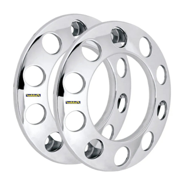 Calota Protetor de Roda Cromada 10 Furos Elegance Dianteira - Par
