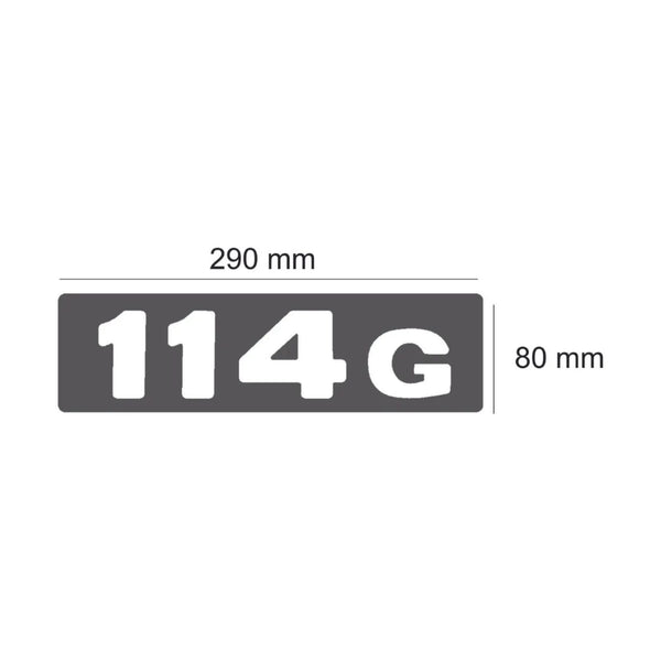 Emblema Letreiro Scania 114G - Acrílico com Inox