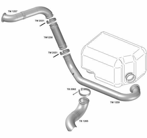 Tubo Saída Motor