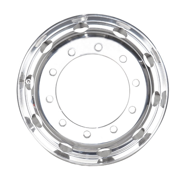 Roda de caminhão em Alumínio XBRI 22,5X8,25 10X335 mm forjada e polida