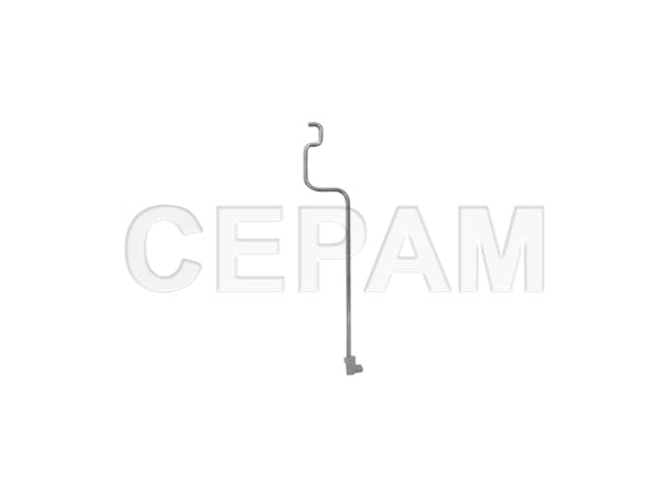 Haste Trava da Porta Scania S4 (menor) (1998 À 2007) - foto do fabricante Cepam